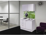 Flex-Well Minik&uuml;che &raquo;Wito&laquo;, mit E-Ger&auml;ten, Gesamtbreite: 100 cm - weiss
