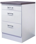 Flex-Well Auszugsunterschrank &raquo;Lucca&laquo;, wei&szlig;, melaminbeschichtete Spanplatte -