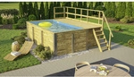 WEKA Massivholzpool &raquo;595&laquo;, gr&uuml;n/braun, BxHxL: 315 x 116 x 500 cm