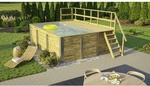WEKA Massivholzpool &raquo;595&laquo;, gr&uuml;n/braun, BxHxL: 315 x 116 x 500 cm