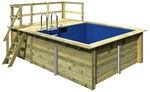 KARIBU Pool, beige, 8800 l