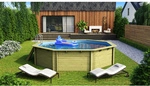 KARIBU Pool, beige, 21000 l