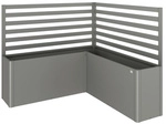 BIOHORT Rankgitter f&uuml;r Hochbeet, 2 St&uuml;ck, f&uuml;r L-Form, BxH: 201 x 91 cm - grau