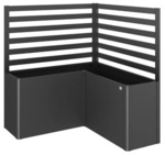 BIOHORT Rankgitter f&uuml;r Hochbeet, 2 St&uuml;ck, f&uuml;r L-Form, BxH: 152 x 91 cm - grau
