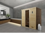 WEKA Sauna &raquo;Kemi 3&laquo;, BxHxT: 195 x 200 x 145 cm - braun