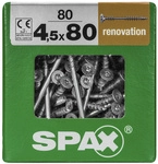 SPAX Verlegeschraube, 4,5 mm, Stahl, 80 Stk., Renovation 4,5x80 XXL -...