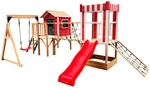 HOME DELUXE Kinderspielanlage, Spielpark WUNDERLAND inkl. Schaukel - braun