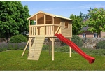 KARIBU Spielturm, BxHxT: 198 cm x 309 cm x 244 cm, natur - braun