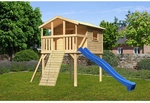 KARIBU Spielturm, BxHxT: 198 cm x 309 cm x 244 cm, natur - braun