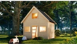 KARIBU Kinderspielhaus &raquo;Kalle&laquo;, BxHxT: 212,5 x 253 x 183,5 cm - beige