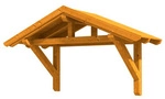 SKANHOLZ Vordach &raquo;Stralsund 1&laquo;, 289 x 116 cm (BxT), nordische Fichte, eiche hell -