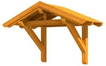 SKANHOLZ Vordach &raquo;Siegen 1&laquo;, 247 x 116 cm (BxT), nordische Fichte, eiche hell -