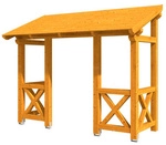 SKANHOLZ Vordach &raquo;Paderborn 5&laquo;, 336 x 156 cm (BxT), nordische Fichte, eiche...