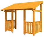 SKANHOLZ Vordach &raquo;Paderborn 8&laquo;, 336 x 202 cm (BxT), nordische Fichte, eiche hell -