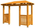 SKANHOLZ Vordach &raquo;Wismar 6&laquo;, 351 x 134 cm (BxT), nordische Fichte, eiche hell...