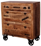 SIT Schuhschrank &raquo;RUSTIC&laquo;, Mangoholz/Metall, 2-t&uuml;rig - braun