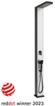 STEINBACH Solardusche &raquo;Skyfall&laquo;, H&ouml;he: 220 cm, 40 l-Tank, Aluminium, silber -