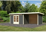 KARIBU Gartenhaus &raquo;Kandern&laquo;, Holz, BxHxT: 655 x 222 x 244 cm (Au&szlig;enma&szlig;e inkl.