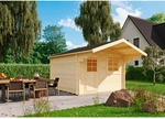 KIEHN-HOLZ Gartenhaus &raquo;44-015&laquo;, BxT: 300x300 cm, unbehandelte Fichte - beige