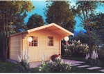 KIEHN-HOLZ Gartenhaus &raquo;44-004&laquo;, BxT: 300x250 cm, unbehandelte Fichte - beige