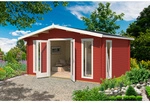 LASITA MAJA Blockbohlenhaus &raquo;Elgin&laquo;, BxHxT: 528 x 267,9 x 430 cm (Au&szlig;enma&szlig;...