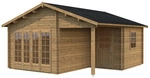 PALMAKO Blockbohlenhaus &raquo;Irene&laquo;, Holz, BxHxT: 564 x 321 x 598 cm (Au&szlig;enma&szlig;e inkl.