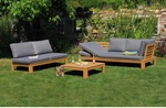 acamp&reg; Loungeset &raquo;GRANADA&laquo;, 5 Sitzpl&auml;tze, Polyester, inkl. Auflagen - grau