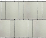FLORAWORLD Sichtschutzstreifen &raquo;classic&laquo;, PP, LxH: 2050 x 19 cm - silberfarben