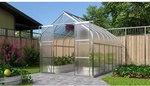 VITAVIA Gew&auml;chshaus, BxHxL: 26,35 x 254,5 x 445 cm - silberfarben