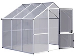 KGT Gew&auml;chshaus &raquo;Enzian&laquo;, alufarben, BxHxL: 267 x 227 x 227 cm - silberfarben