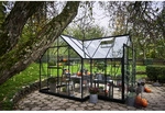 HALLS Gew&auml;chshaus &raquo;Garden Room&laquo;, schwarz, Aluminium/Sicherheitsglas