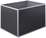 KGT Hochbeet, BxHxL: 121 x 77 x 91 cm, Aluminium - schwarz