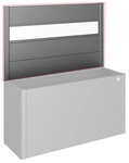 BIOHORT Sichtschutzelement &raquo;DaVinci&laquo;, mit Acrylglas, Metall, HxL: 91 x 152 cm -