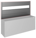 BIOHORT Sichtschutzelement &raquo;DaVinci&laquo;, mit Acrylglas, Metall, HxL: 91 x 201 cm -