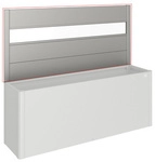 BIOHORT Sichtschutzelement &raquo;DaVinci&laquo;, mit Acrylglas, Metall, HxL: 91 x 201 cm -