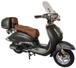 ALPHA MOTORS Mofa &raquo;Retro Firenze&laquo;, 50 cm&sup3;, Verbrauch: ca. 2,7 l/100 km - schwarz