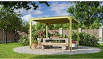 KARIBU Pavillon &raquo;Cubus&laquo;, natur, BxHxT: 320 x 235 x 320 cm - braun