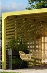 KARIBU Lamellenwand &raquo;Cubus&laquo;, Fichtenholz, BxH: 295 x 223 cm - beige