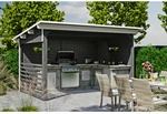 SKANHOLZ Pavillon &raquo;Vimmerby&laquo;, BxHxT: 410 cm x 244 cm x 310 cm, Nordisches