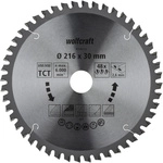 WOLFCRAFT Kapp-und Gehrungss&auml;geblatt, &Oslash;: 216 mm, 48 Z&auml;hne