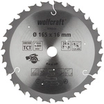 WOLFCRAFT Kreiss&auml;geblatt, &Oslash;: 165 mm, 24 Z&auml;hne, Hartmetall