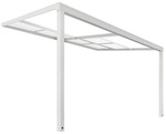 HOME DELUXE Terrassen&uuml;berdachung &raquo;SOLIS DELUXE&laquo;, 390x295x233/272 cm, Wei&szlig; -...