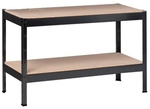 SCHULTE REGALWELT Grundregal, LxBxH: 40 x 120 x 43 cm, Metall/Holz, Schwarz, 2