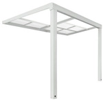 HOME DELUXE Terrassen&uuml;berdachung &raquo;SOLIS DELUXE&laquo;, 290x295x233 / 272cm, Wei&szlig; -
