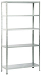 SCHULTE REGALWELT Stecksystem-Grundregal, BxHxT: 100 x 190 x 40 cm, 5 B&ouml;den, Stahl -