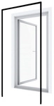 WINDHAGER Insektenschutz, IS Montagerahmen 125x245 cm, anthrazit - grau