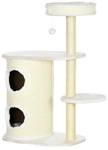 PawHut Kratzbaum, LxBxH: 59 x 35 x 100 cm - weiss