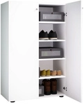 VCM Schuhschrank &raquo;Lona&laquo;, BxHxL: 39 x 110 x 70 cm, Holzwerkstoff - weiss