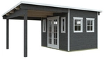 SKANHOLZ Gartenhaus &raquo;Dilbeek&laquo;, BxHxT: 553 cm x x 380 (Au&szlig;enma&szlig;e inkl.