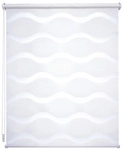 LIEDECO Duo-Rollo, Polyester, mit Wellen-Muster - weiss